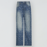 Baggy-Jeans mit Distressed-Look