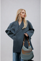 Loose-Fit Jacka med dolda knappar | Outlet