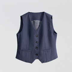 Business Weste mit Knopfleiste