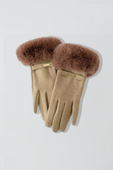 Flauschige Winterhandschuhe