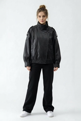 Oversized PU Jacke