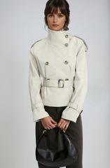 Trenchjacke mit Taillengürtel