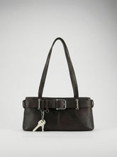Schultertasche mit Schnallen-Detail