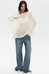 Leichter Mohair-Pullover