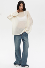 Leichter Mohair-Pullover