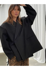 Loose-Fit Jacka med dolda knappar | Outlet