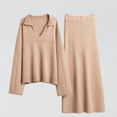 Oversized Zweiteiler aus Feinstrick