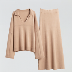 Oversized Zweiteiler aus Feinstrick