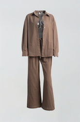 Baumwoll-Set mit Oversize-Hemd