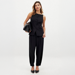 Elegante Weite-Hosen mit Bügelfalte