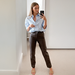 Gestreiftes Oversized-Hemd aus Baumwolle