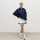 Oversized Pullover mit Stehkragen