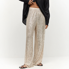 Pailletten-Glanzhose