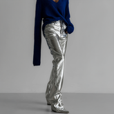 Hochglänzende Metallic-Hose