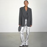 Schimmernde Metallic-Hose in Gold und Silber