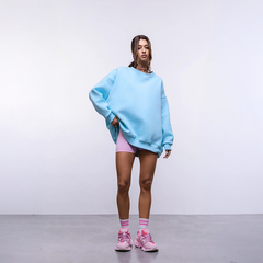 Langärmeliger Gerippter Strickpullover