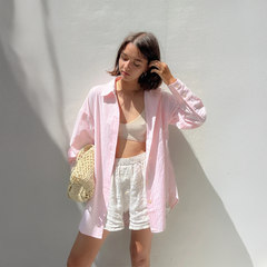 Gestreifte Oversized-Bluse