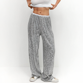 Pailletten-Glanzhose