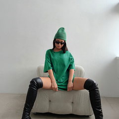 Lockeres Baumwoll-T-Shirt