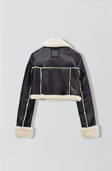 Shearling Cropped Jacka | Léa