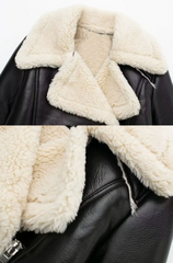Shearling Cropped Jacka | Léa