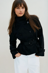 Trenchjacke mit Taillengürtel