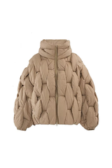 Geflochtene Steppjacke