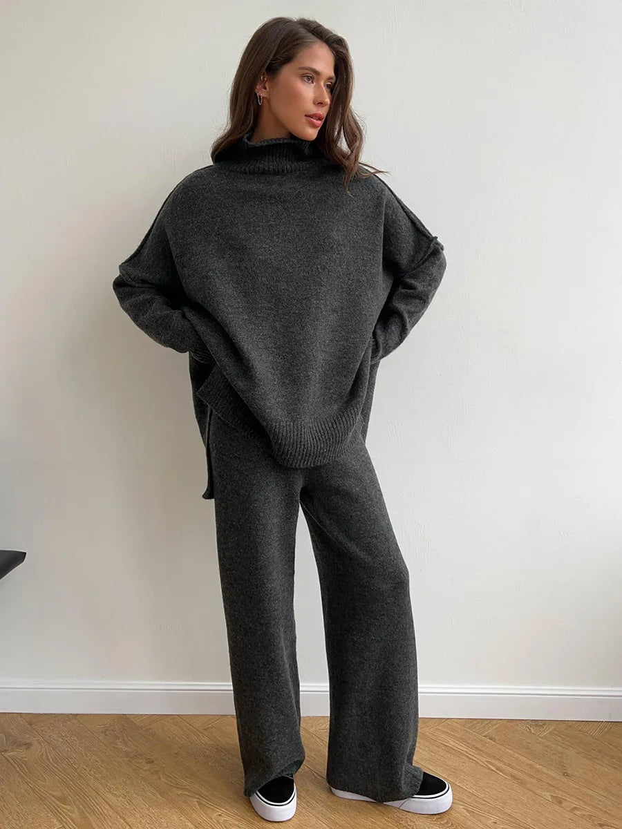 Rollkragenpullover mit Hose | Léa