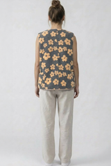 Flower Fleece Vest