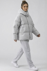 Oversized Pufferjacke mit Kapuze