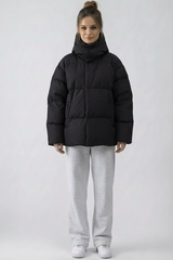 Oversized Pufferjacke mit Kapuze