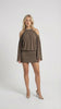 Off-Shoulder Backless Mini Dress