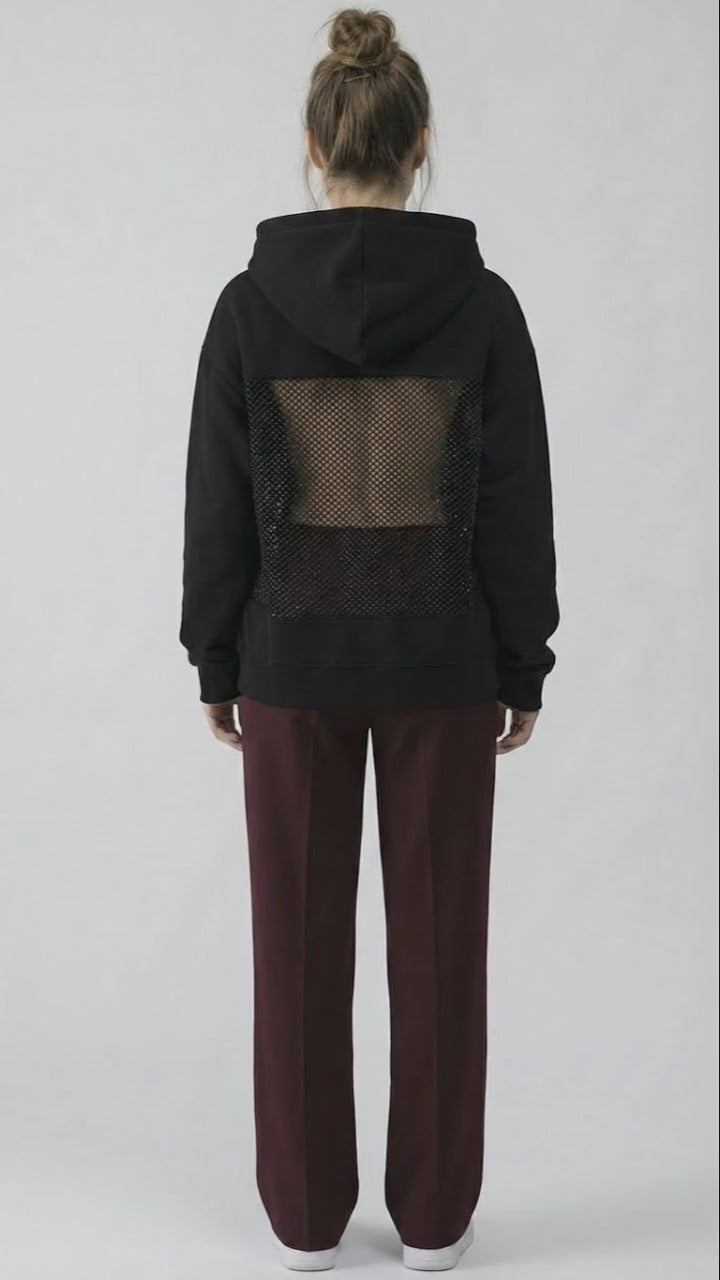 Rücken-Mesh Hoodie