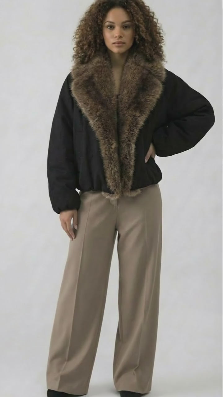 Faux Fur Bomber