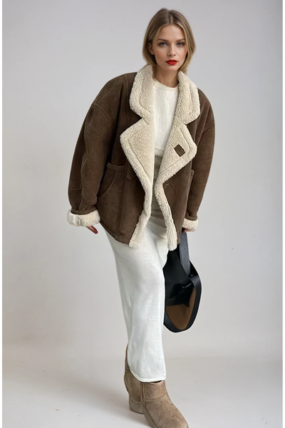 Teddy Shearling Jacke | Naia