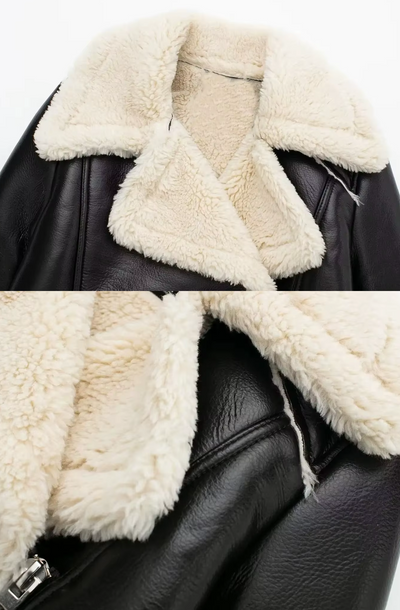 Shearling Cropped Jacke | Léa